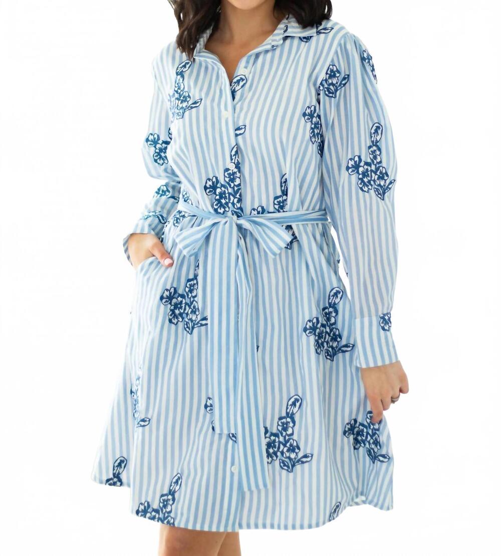 NEW ALL IN THE DETAIL natalie dress in blue